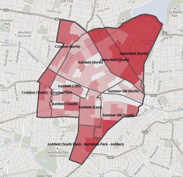 Ashfield household map