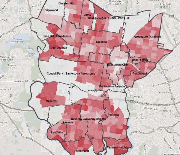 Bankstown household map