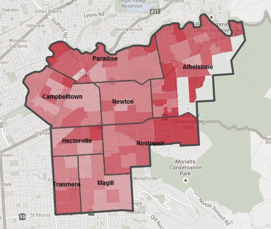 Campbelltown household map