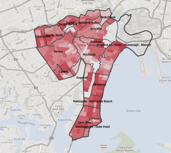 Rockdale household map