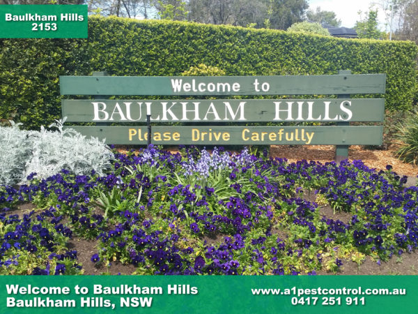 Welcome to Baulkham Hills Sign