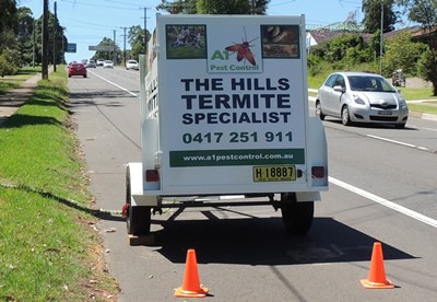 Hills District Pest Control Van
