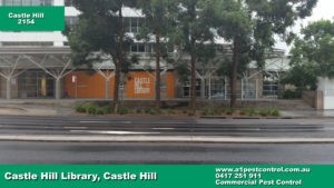 Picture of Castle Hill Library taken from a Front Facing Vantage Point