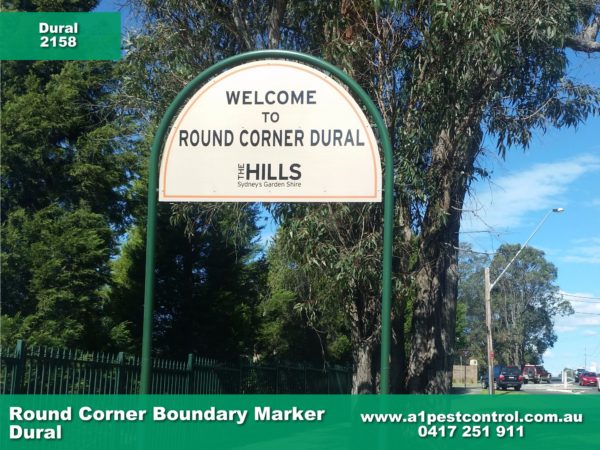 Picture of the Round Corner (Dural) Boundary Signage.