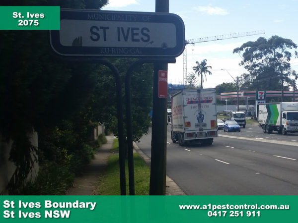 Picture of the St Ives boundary marking post.