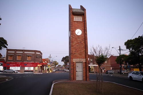 Street view of Oatley Clock Tower