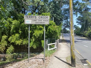 Terrys Creek Lane Cove Catchment Sign