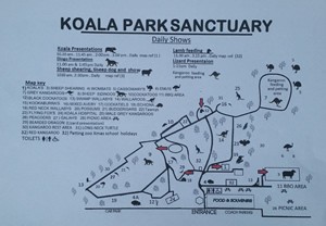 Koala Park Sanctuary Map