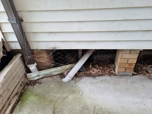 We get under houses like this in St Marys with tight subfloors