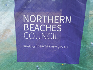 Northern Beaches Council Sign at Manly