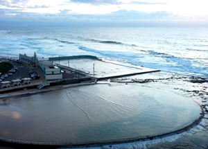 Newcastle City Council Ocean Baths Aerial