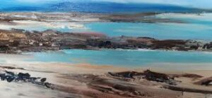Luskentyre beach Oil painting by Steve Keenan