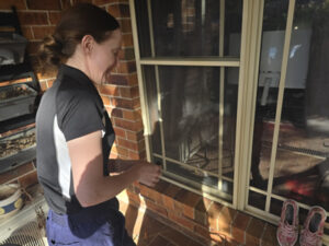 Female Pest Control Technician