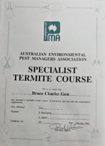 AEPMA Specialist Termite Course 170794